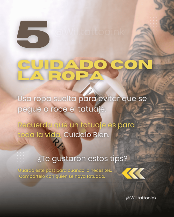 5 Cuidado con la ropa
